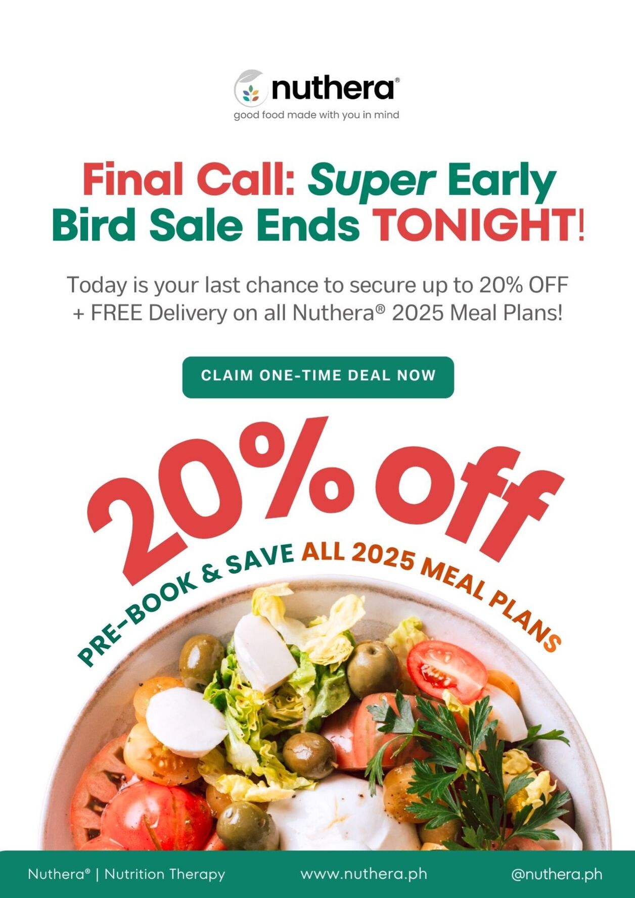 Up to 20% OFF + FREE Delivery For the WHOLE 2025!